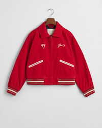 Varsity Jacket i jernbanefløjl