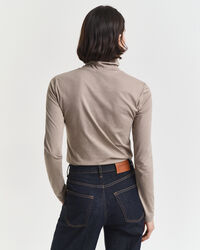 Let top i bomuld med rullekrave