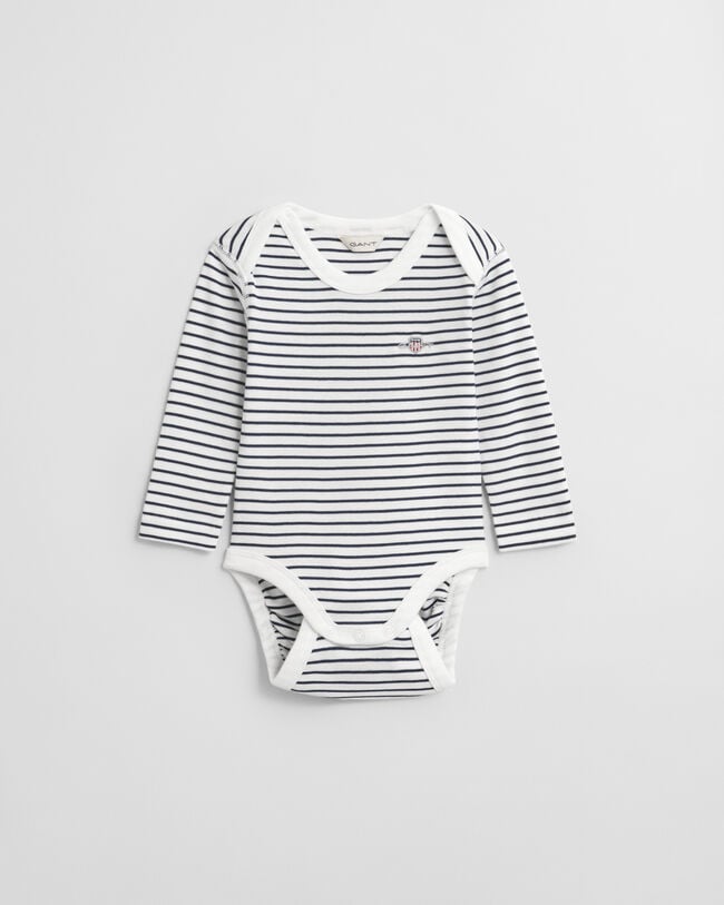 Baby stribet Shield bodysuit