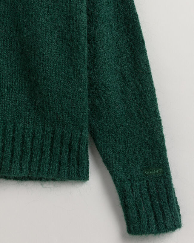 Sweater i mohair med V-hals