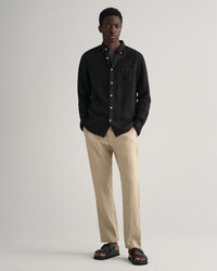 Regular fit garment-dyed h&oslash;rskjorte