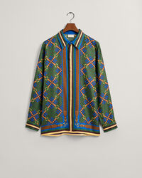 Relaxed fit Medallion silkeskjorte