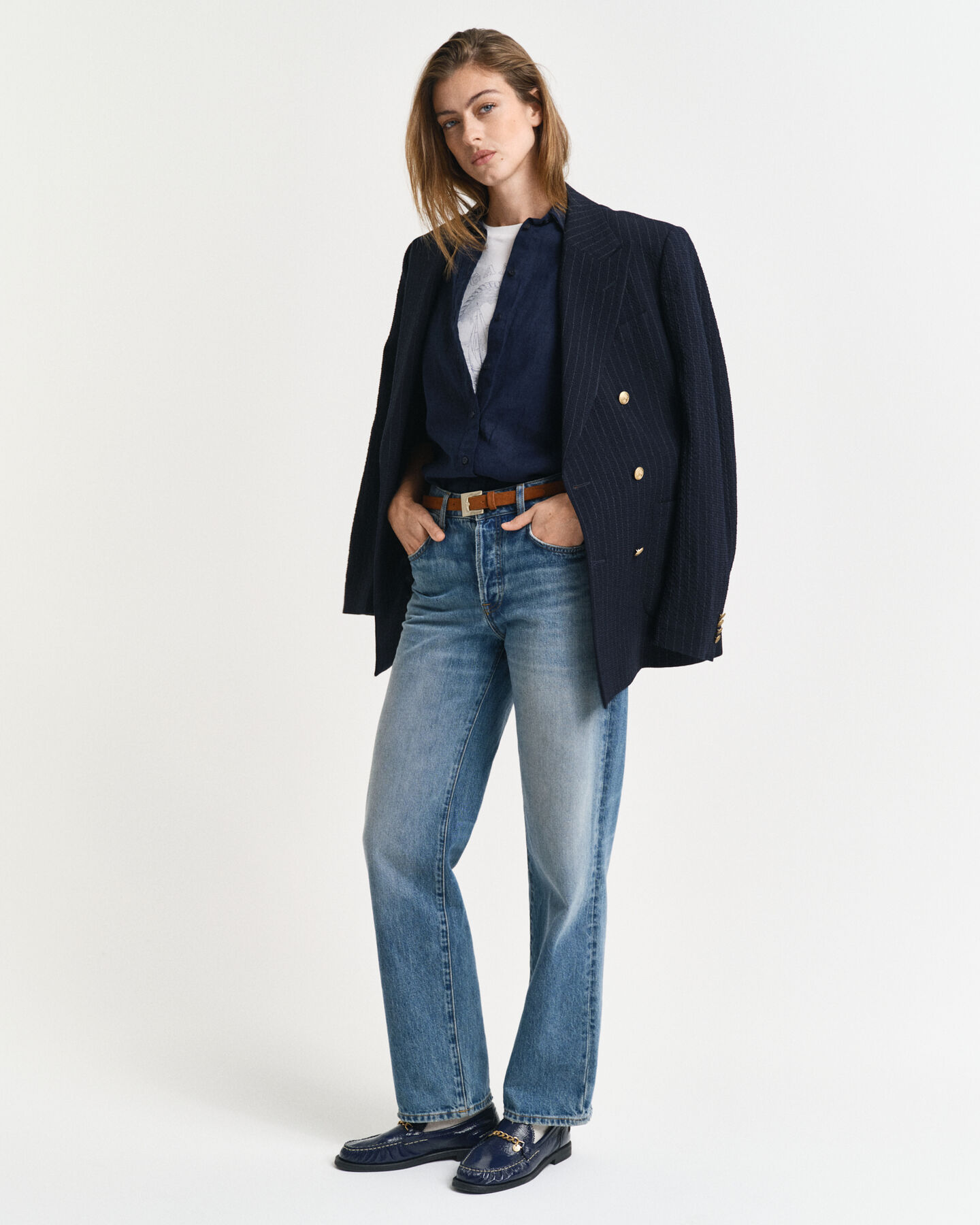 Regular fit skjorte af hør