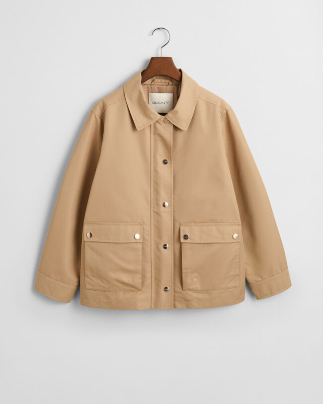 Jakke af bomuldstwill