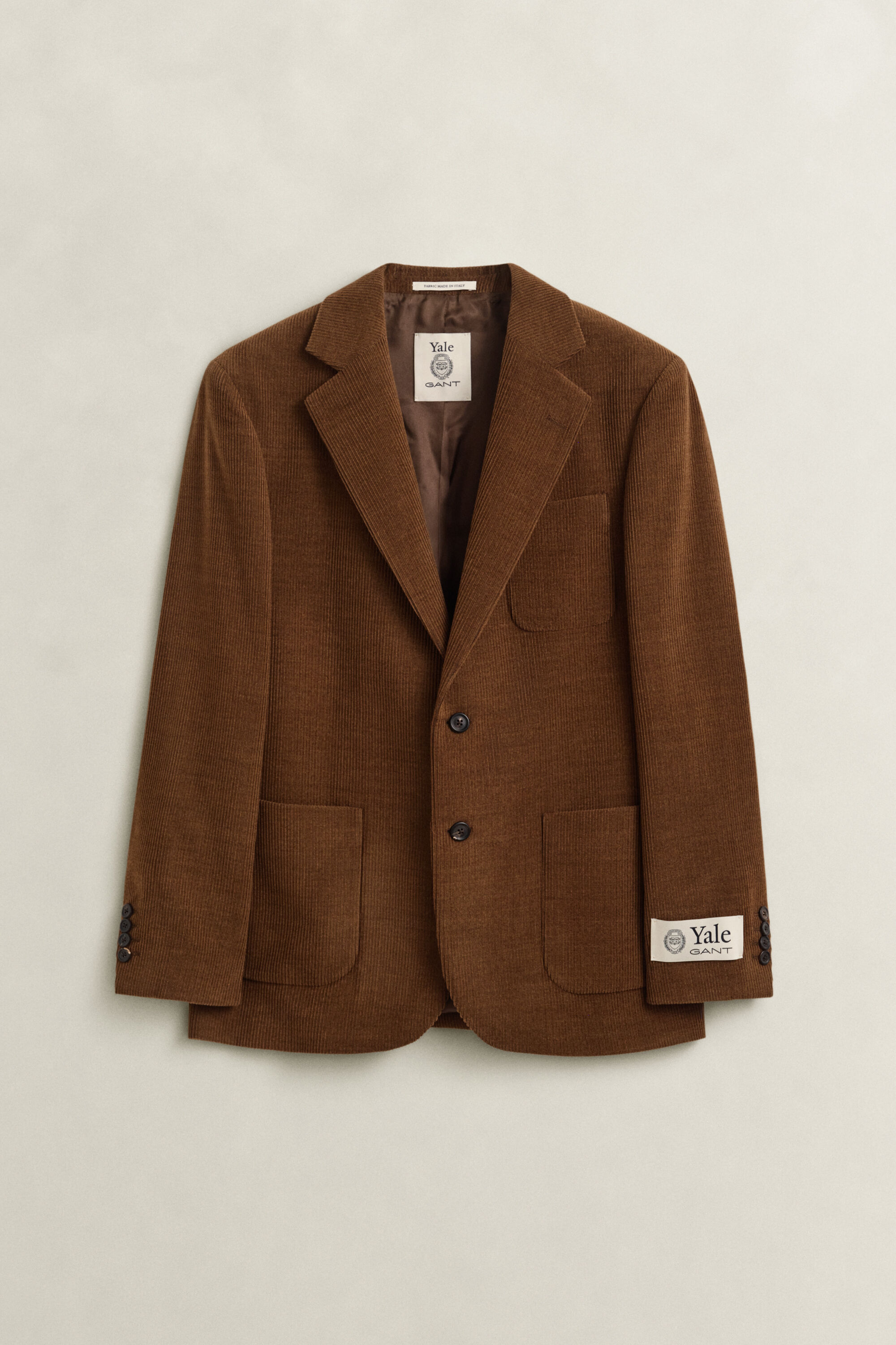Gant x Yale blazer i jernbanefløjl af uld
