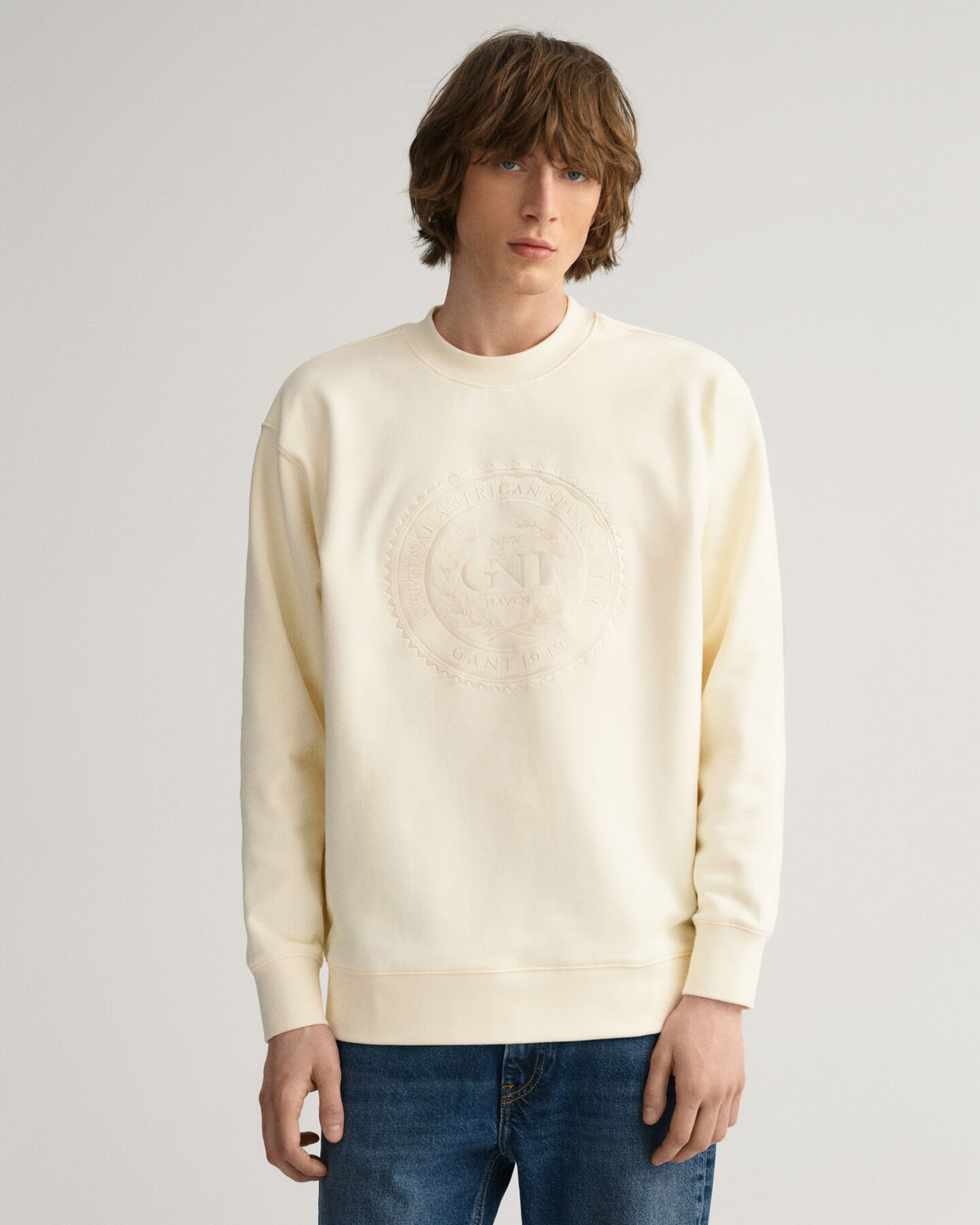Monogram sweatshirt med crewneck