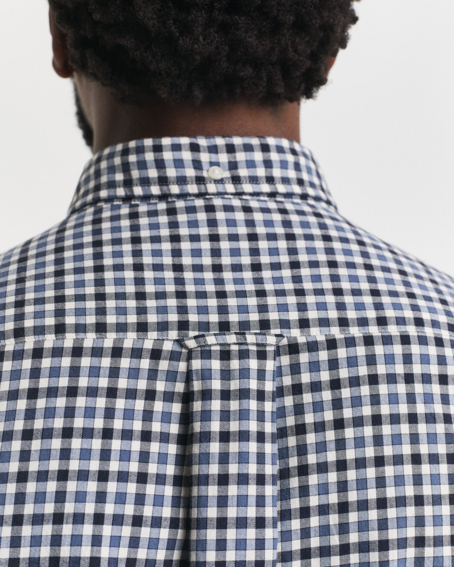 Regular fit gingham skjorte af twill