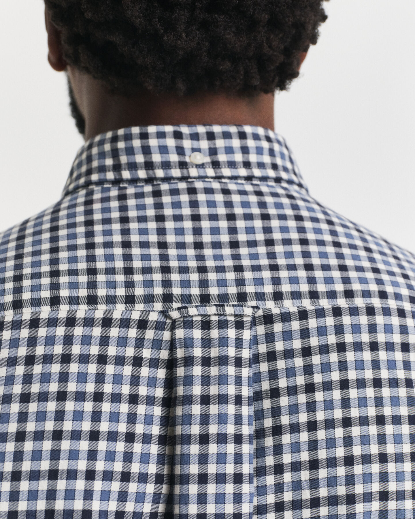 Regular fit gingham skjorte af twill
