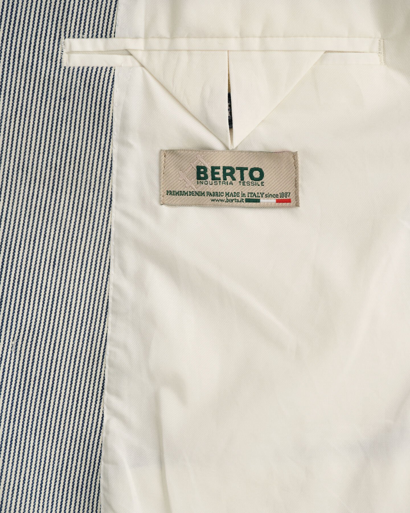 Oversized dobbeltradet blazer med striber