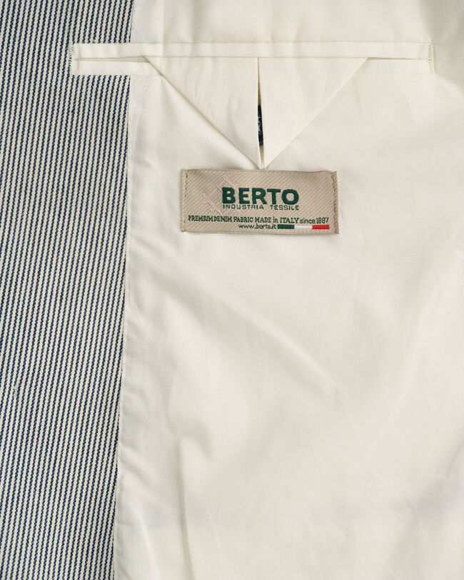 Oversized dobbeltradet blazer med striber