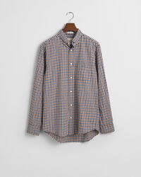 Regular fit let gingham skjorte af twill