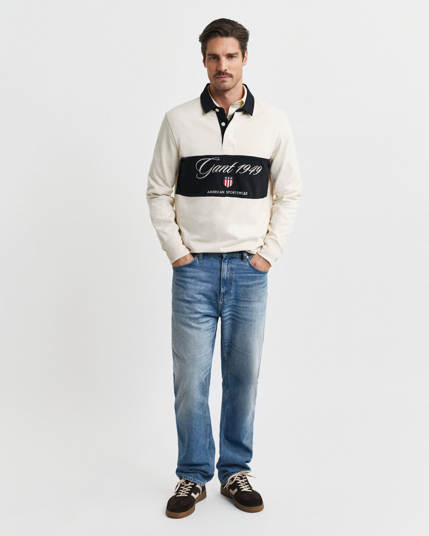 Heavy Rugger med farveblokke