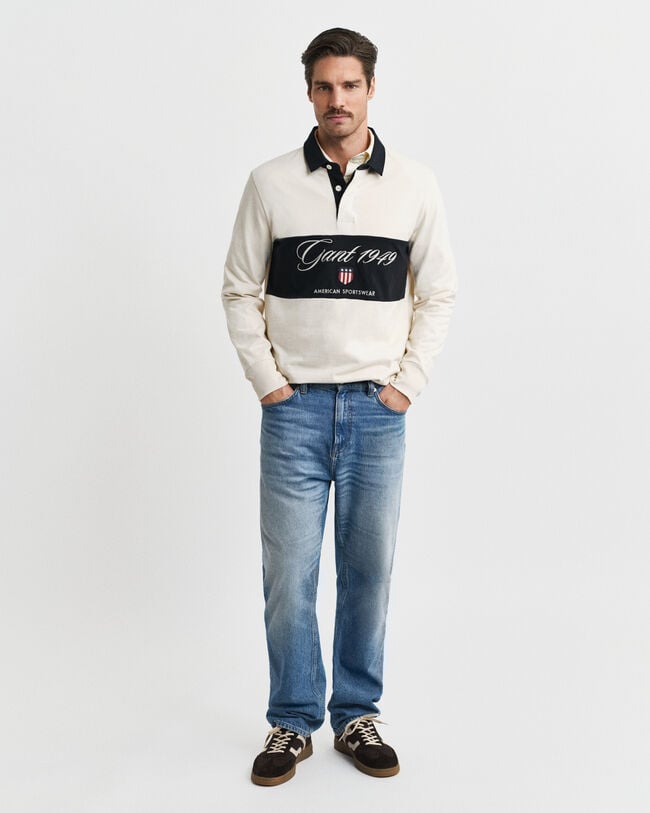 Heavy Rugger med farveblokke