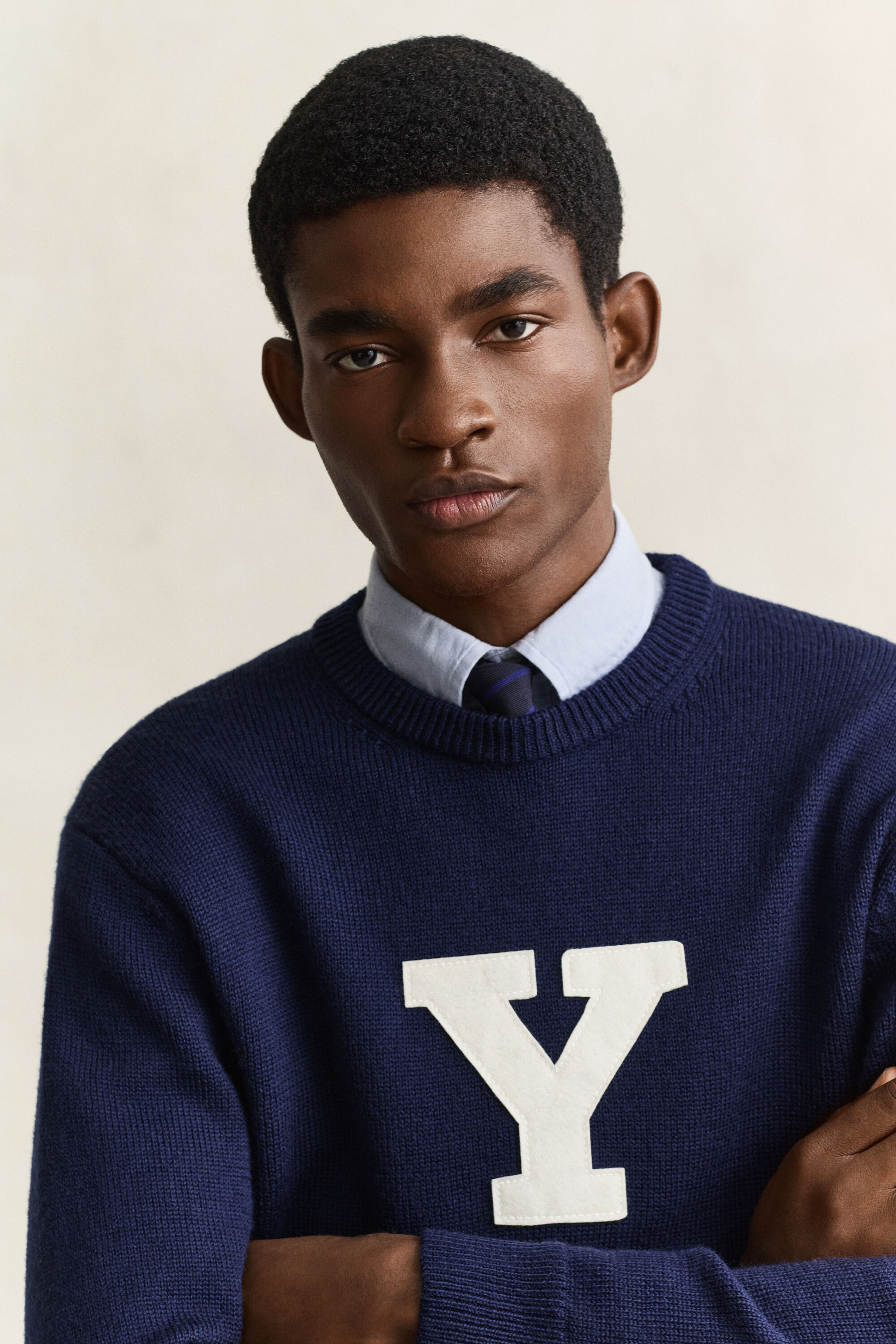 Gant x Yale sweater i merinould