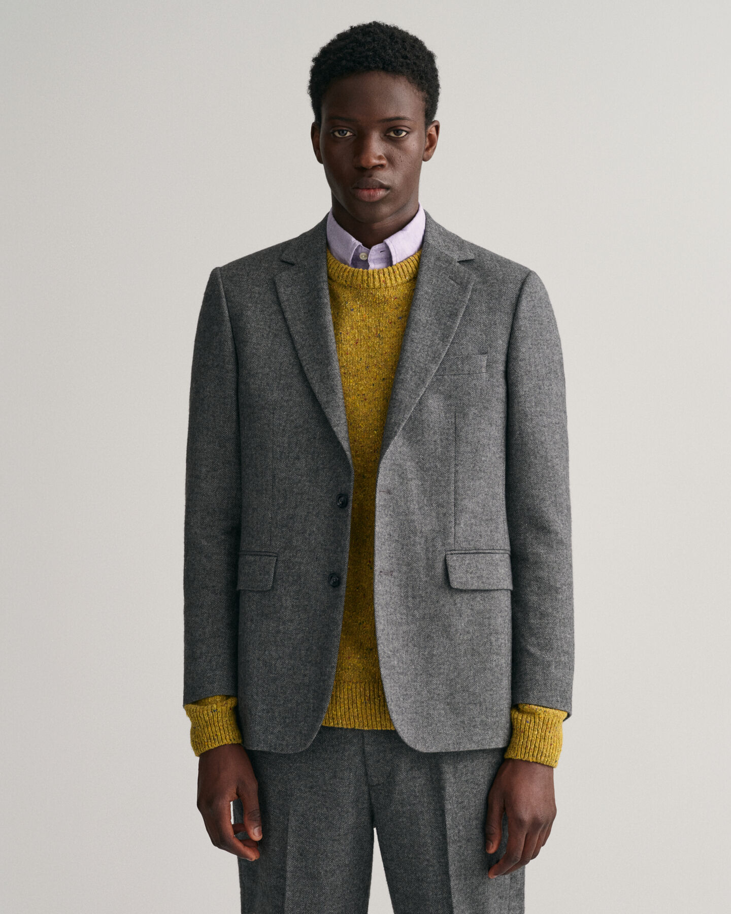 Sildebensmønstret jakkesæt-blazer