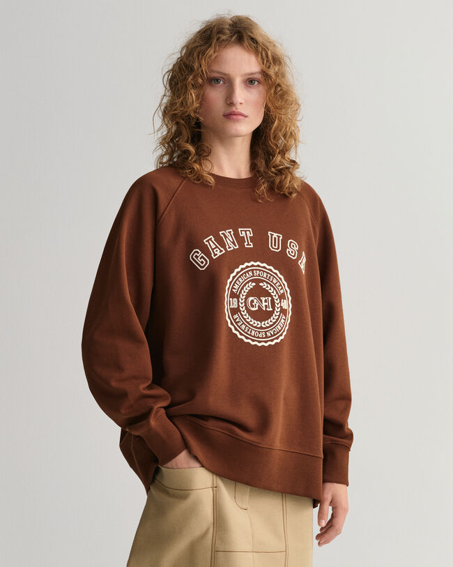 Oversized GANT USA sweatshirt med crewneck