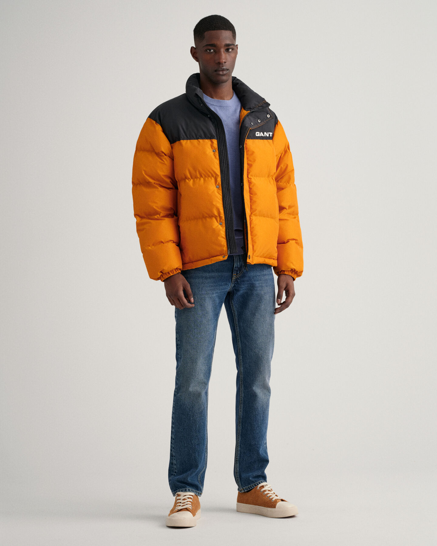 Crewneck sweater af bomuld og kashmir