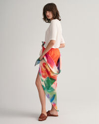 Sarong af bomuld og silke