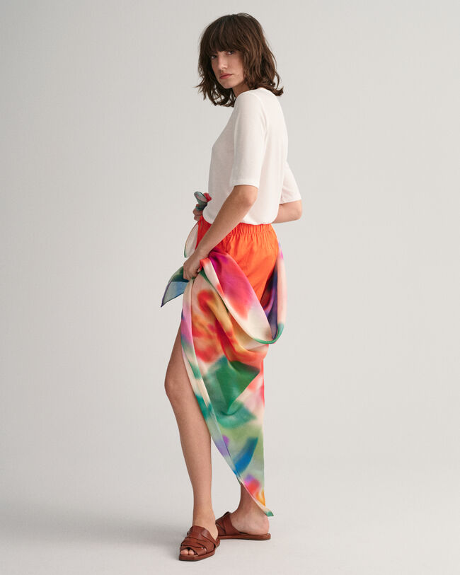 Sarong af bomuld og silke