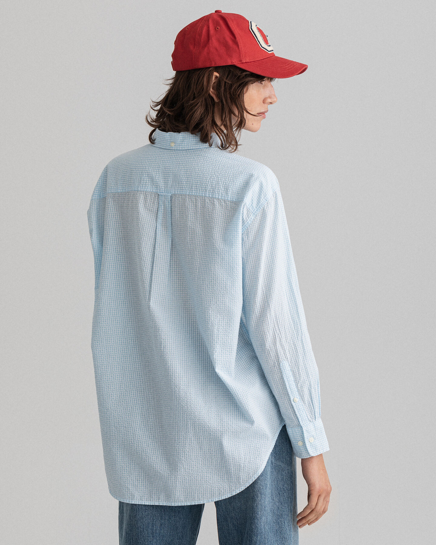 Relaxed fit gingham skjorte