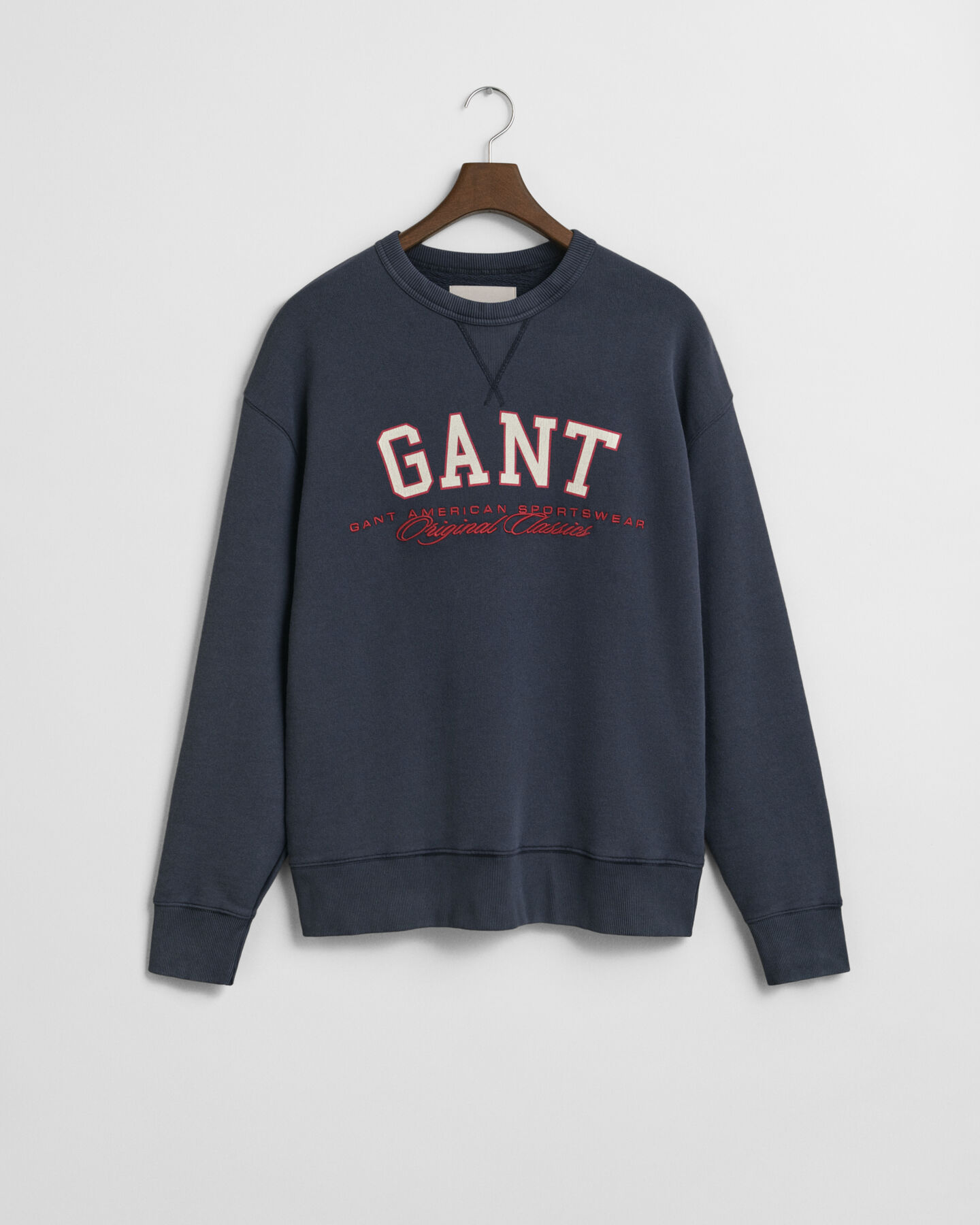 Sweatshirt med college-grafik og crewneck