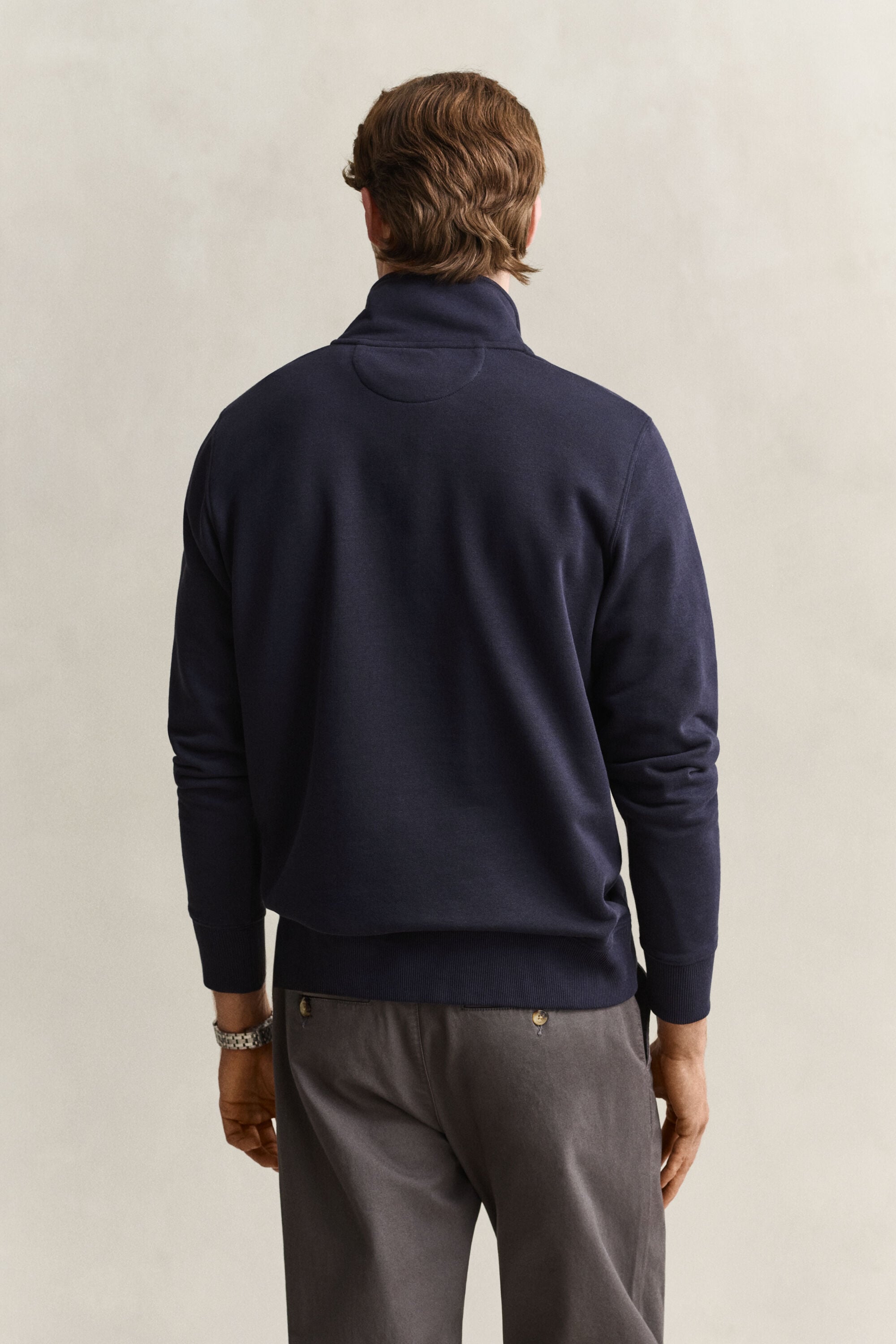 Shield sweatshirt med halv lynlås