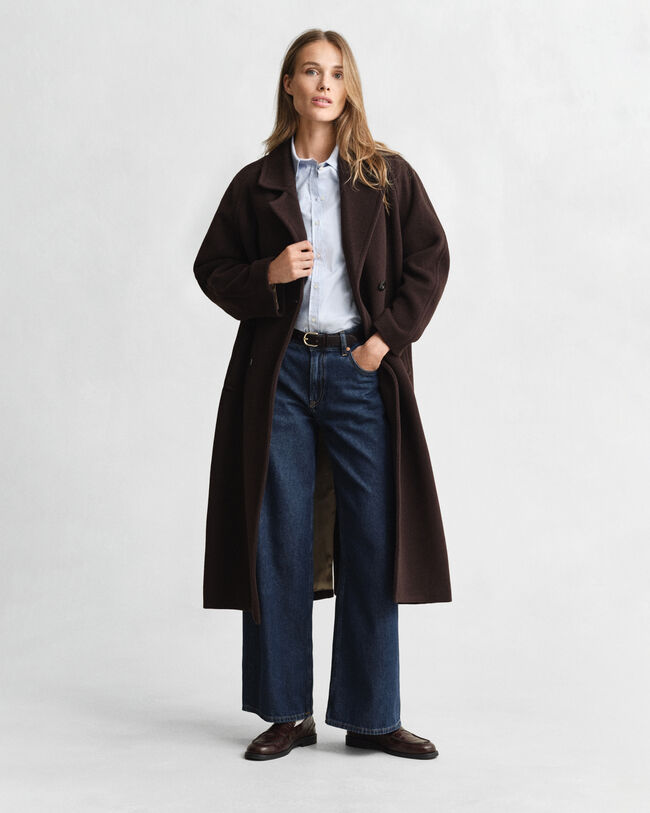 Slim fit Oxford skjorte med stræk