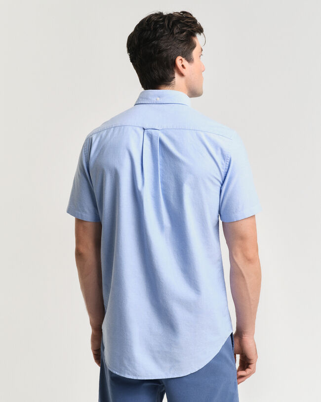 Seasonal Essential Regular fit Archive Shield Oxford-skjorte med korte &aelig;rmer