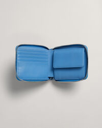 Læderpung med lynlås