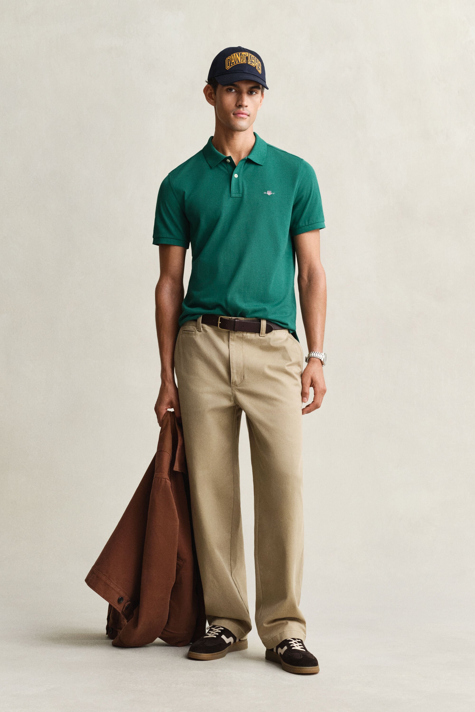 Regular fit Shield Piqué poloskjorte