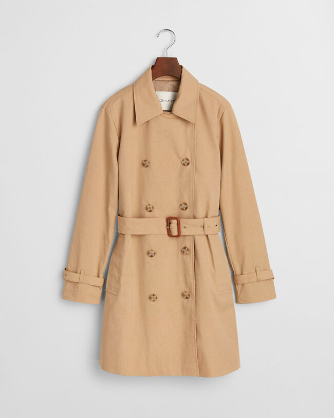Trenchcoat i bomuld