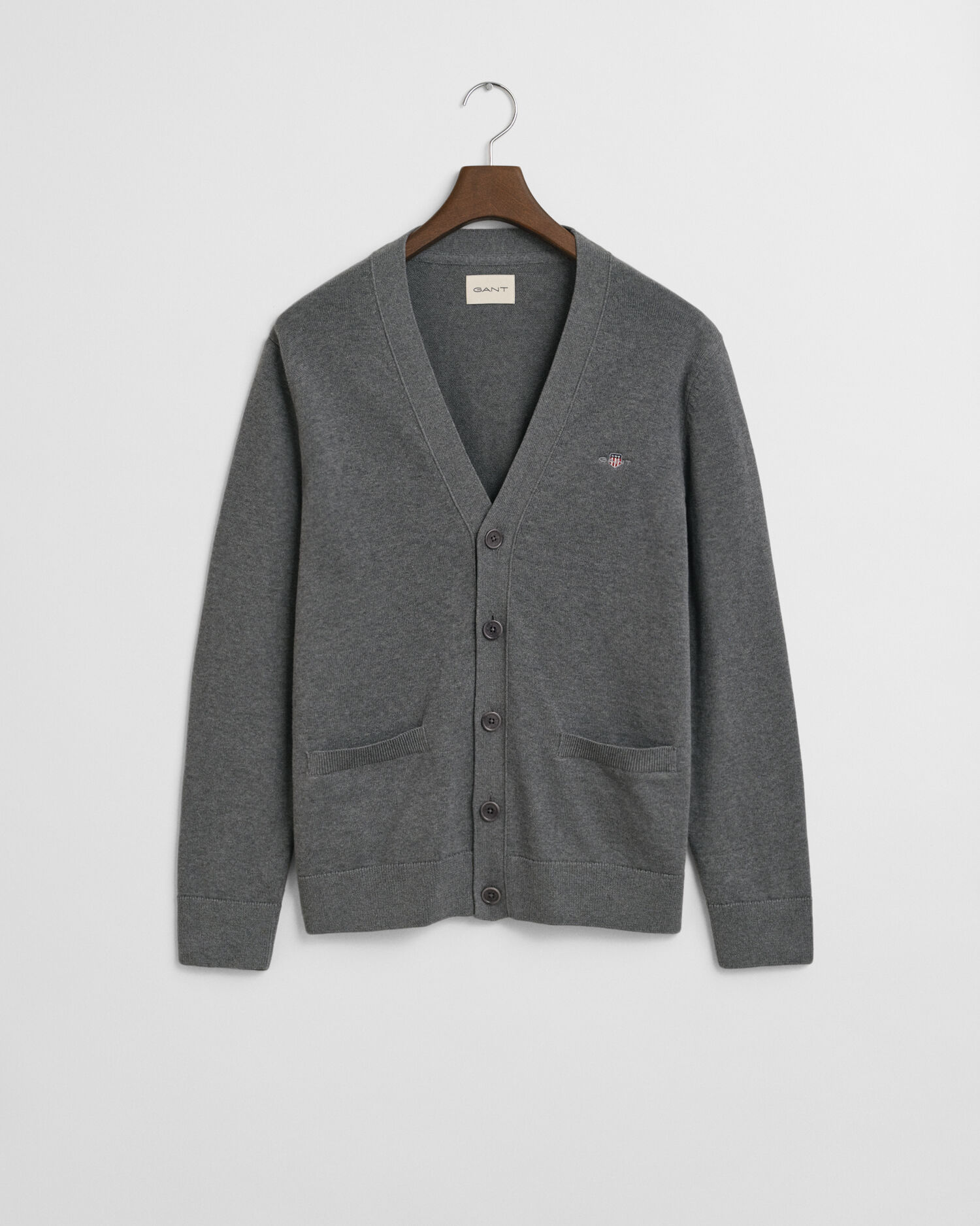 Afslappet cardigan i bomuld