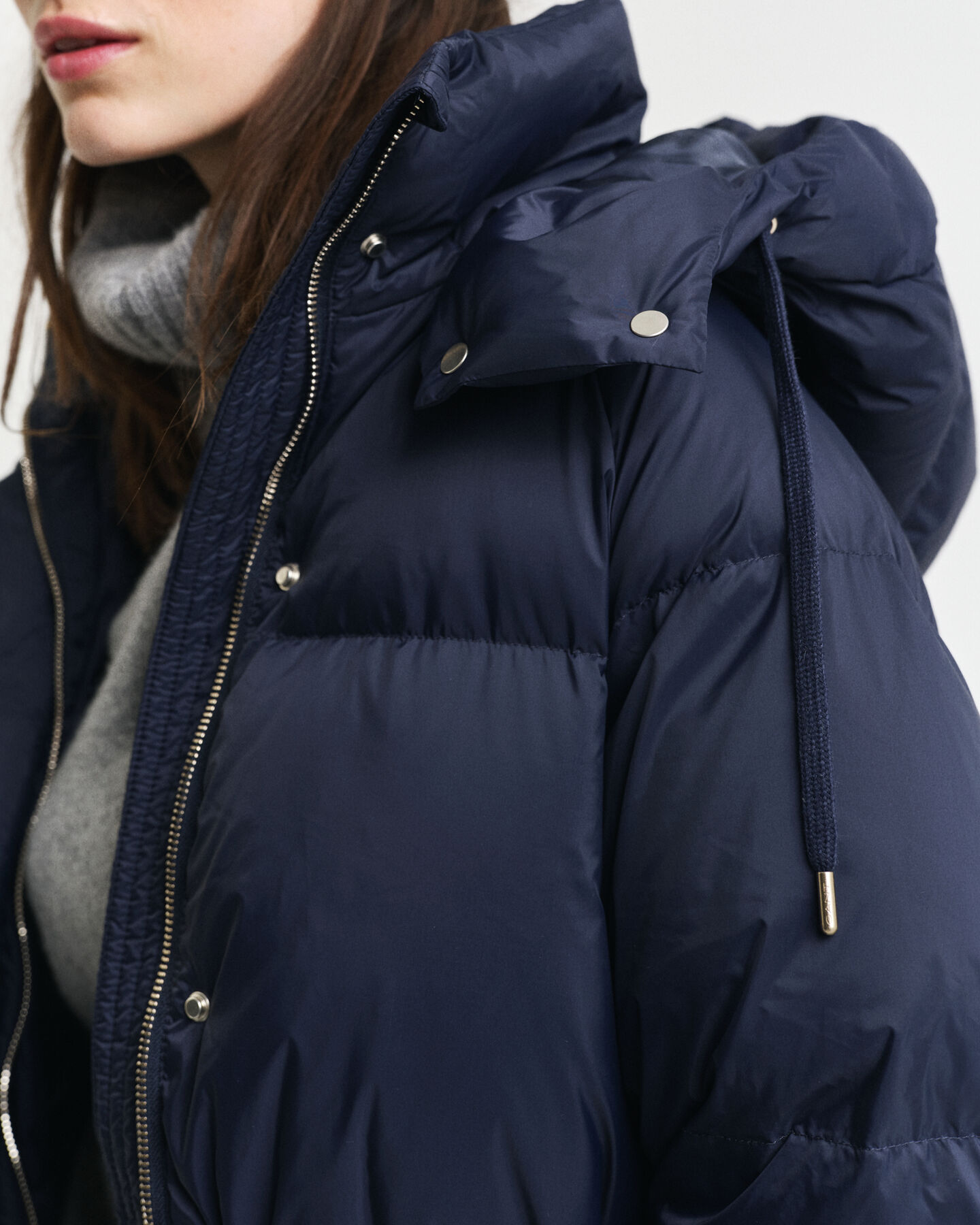 Dunjakke i mellemlængde