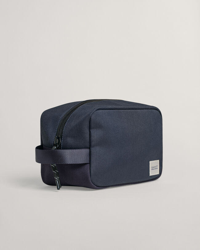 Toilettaske med kontrasterende stof