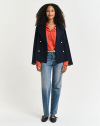 Relaxed fit habotai silkeskjorte