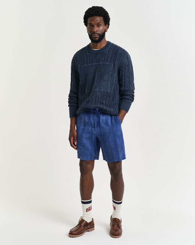 Relaxed fit Resort shorts af hør