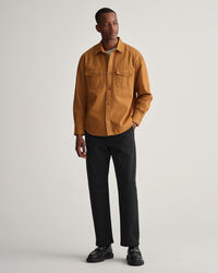 Relaxed fit skjorte af twill