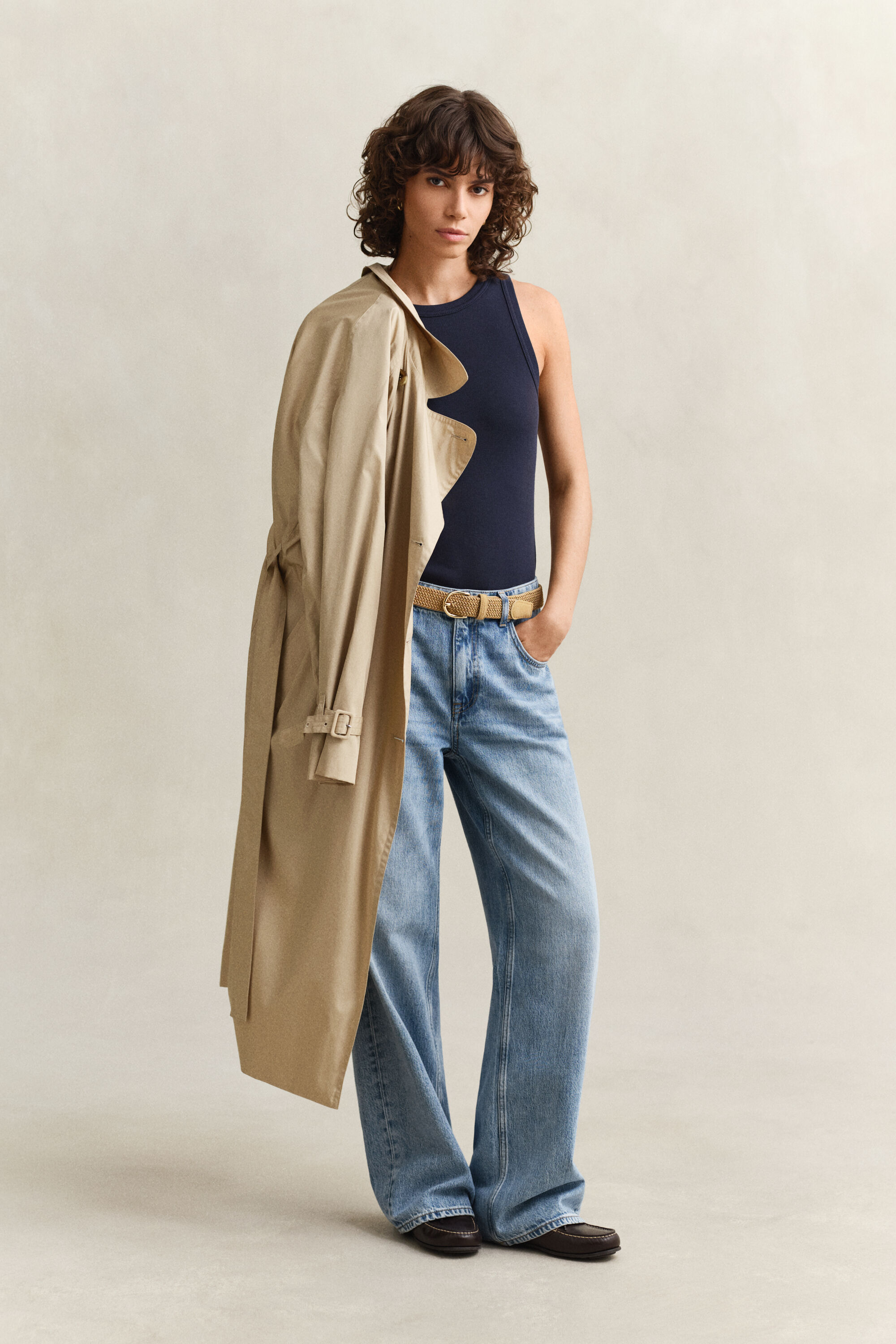 Ribstrikket tank-top