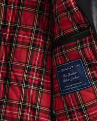 Bikerjakke af læder