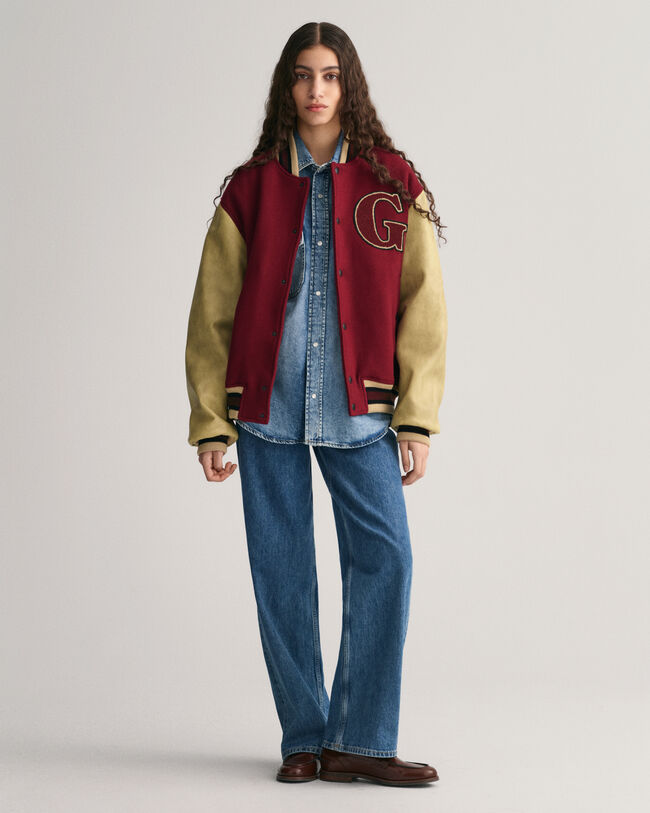 Vatteret Mix GANT Varsity Jacket