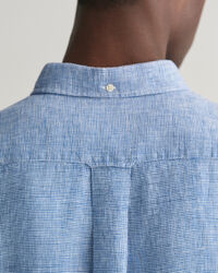 Regular fit houndstooth h&oslash;rskjorte med korte &aelig;rmer