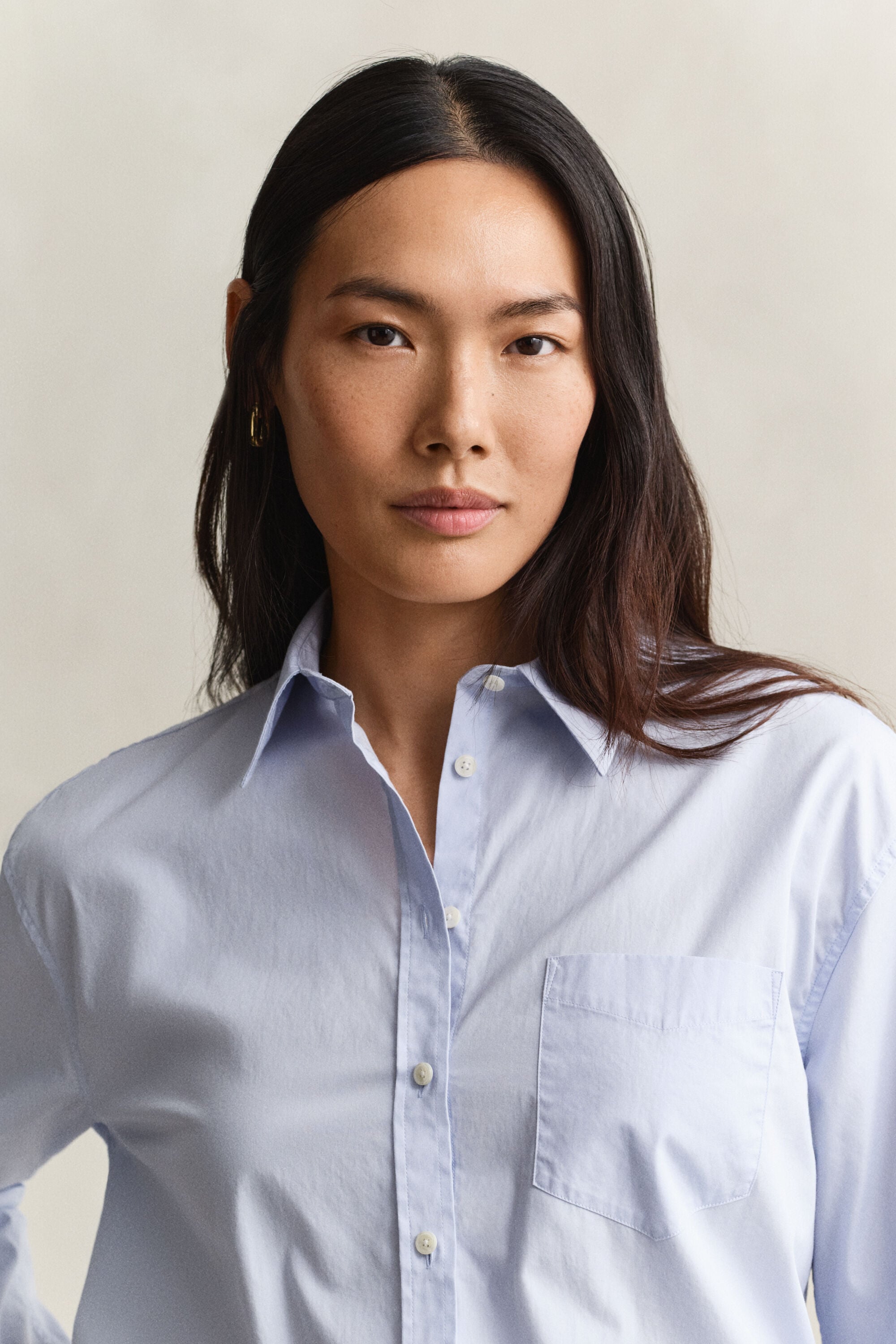 Relaxed Fit klassisk poplin-skjorte