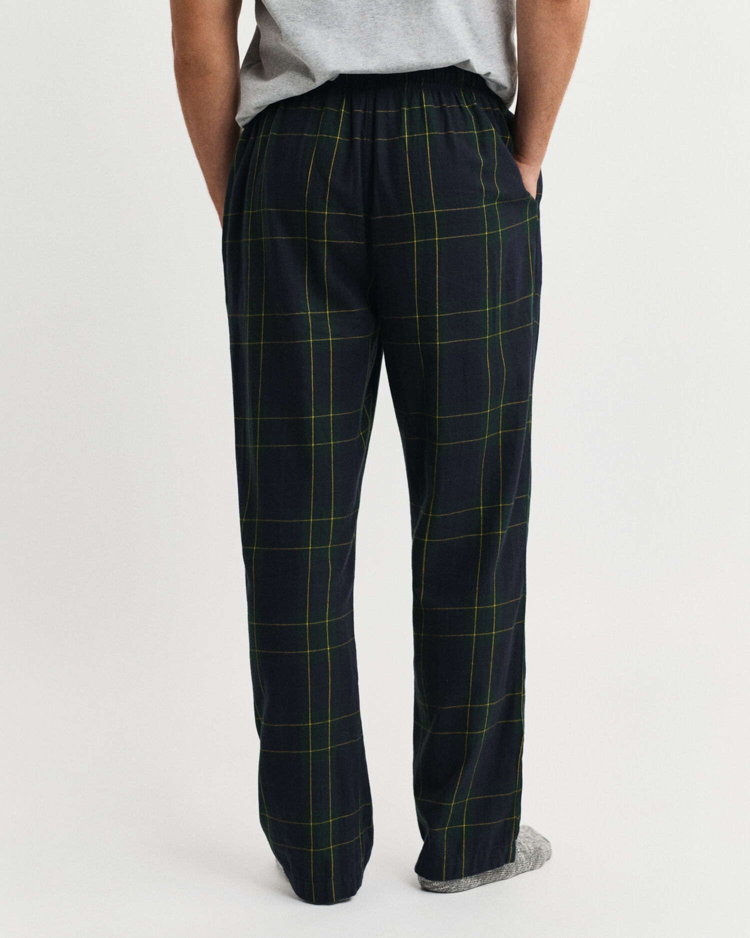 Ternede pyjamasbukser i flannel
