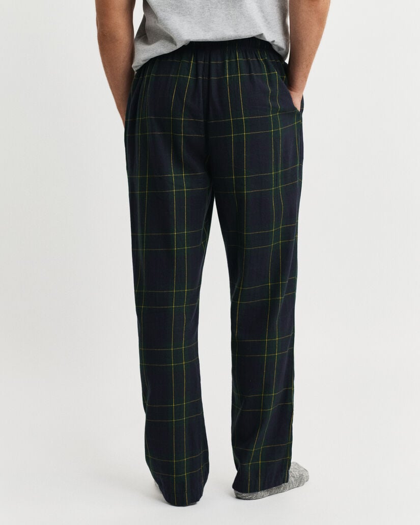 Ternede pyjamasbukser i flannel