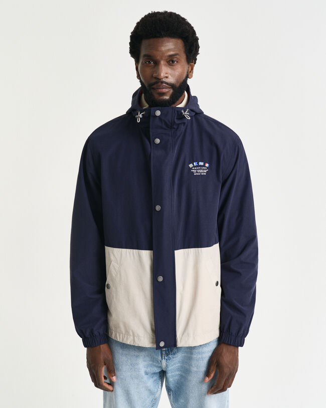 Windshielder jakke med blokke