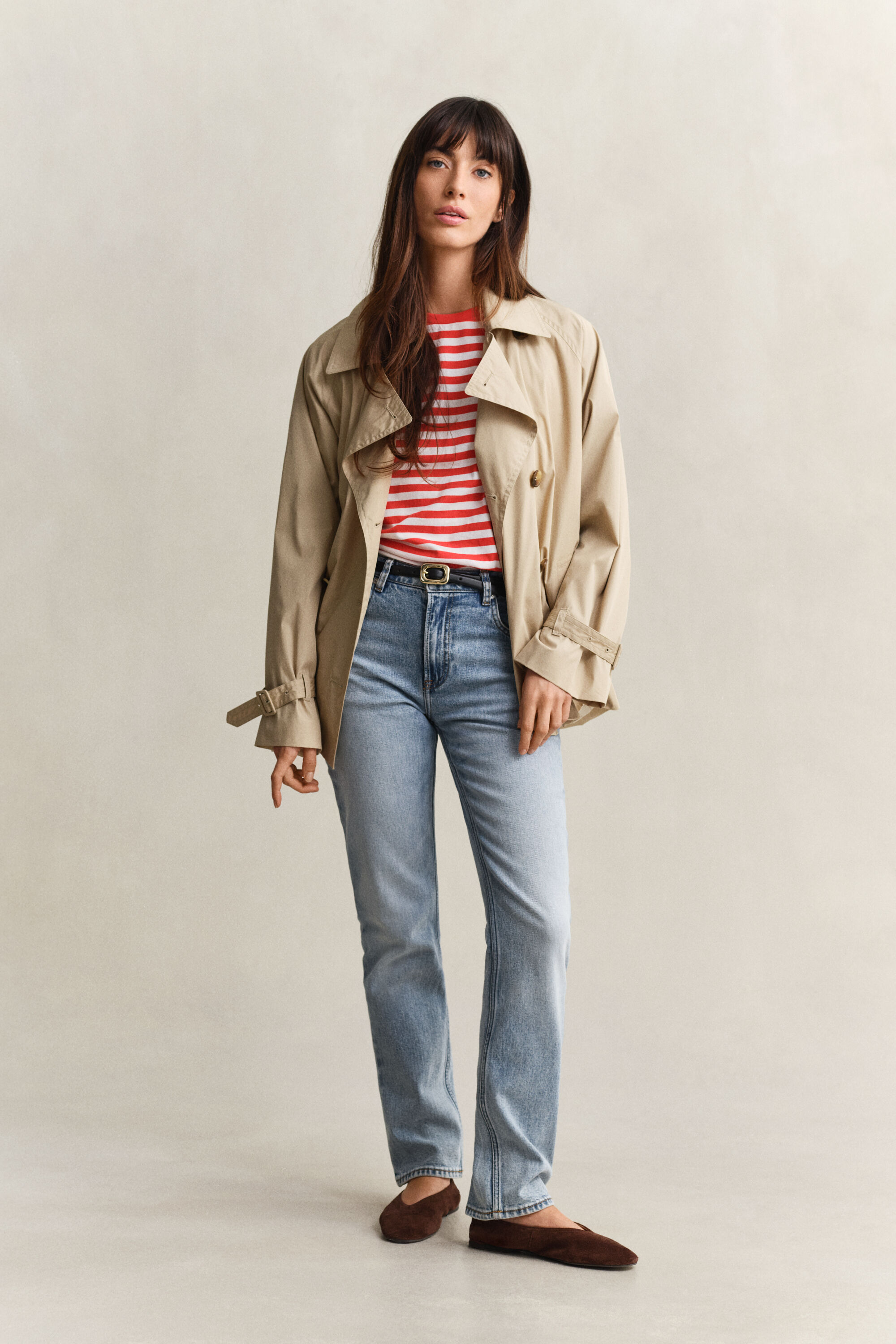 Stribet Shield T-shirt