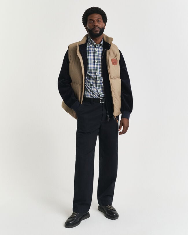 Regular fit Archive poplin skjorte med tern