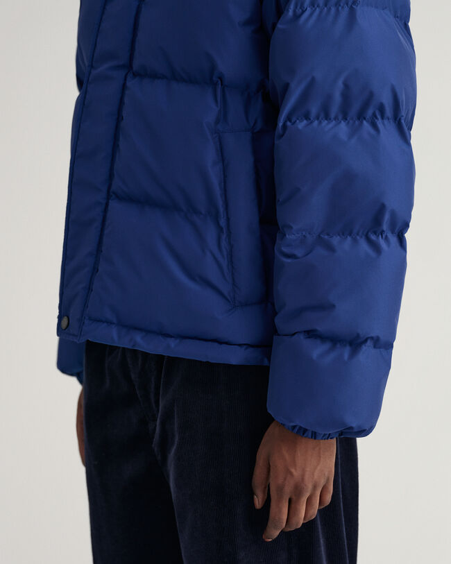 Jakke med blokke og vattering