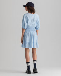 Flounce kjole med pufærmer