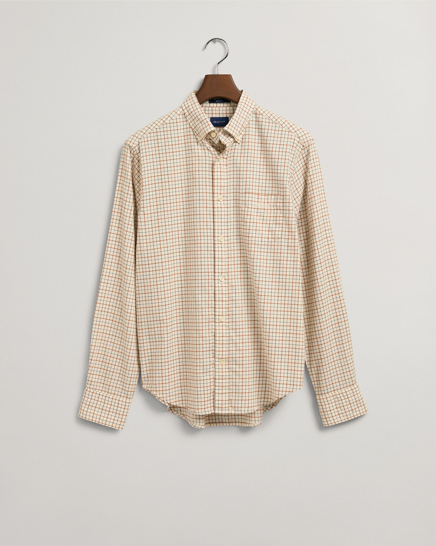 Regular fit Window Check skjorte af twill